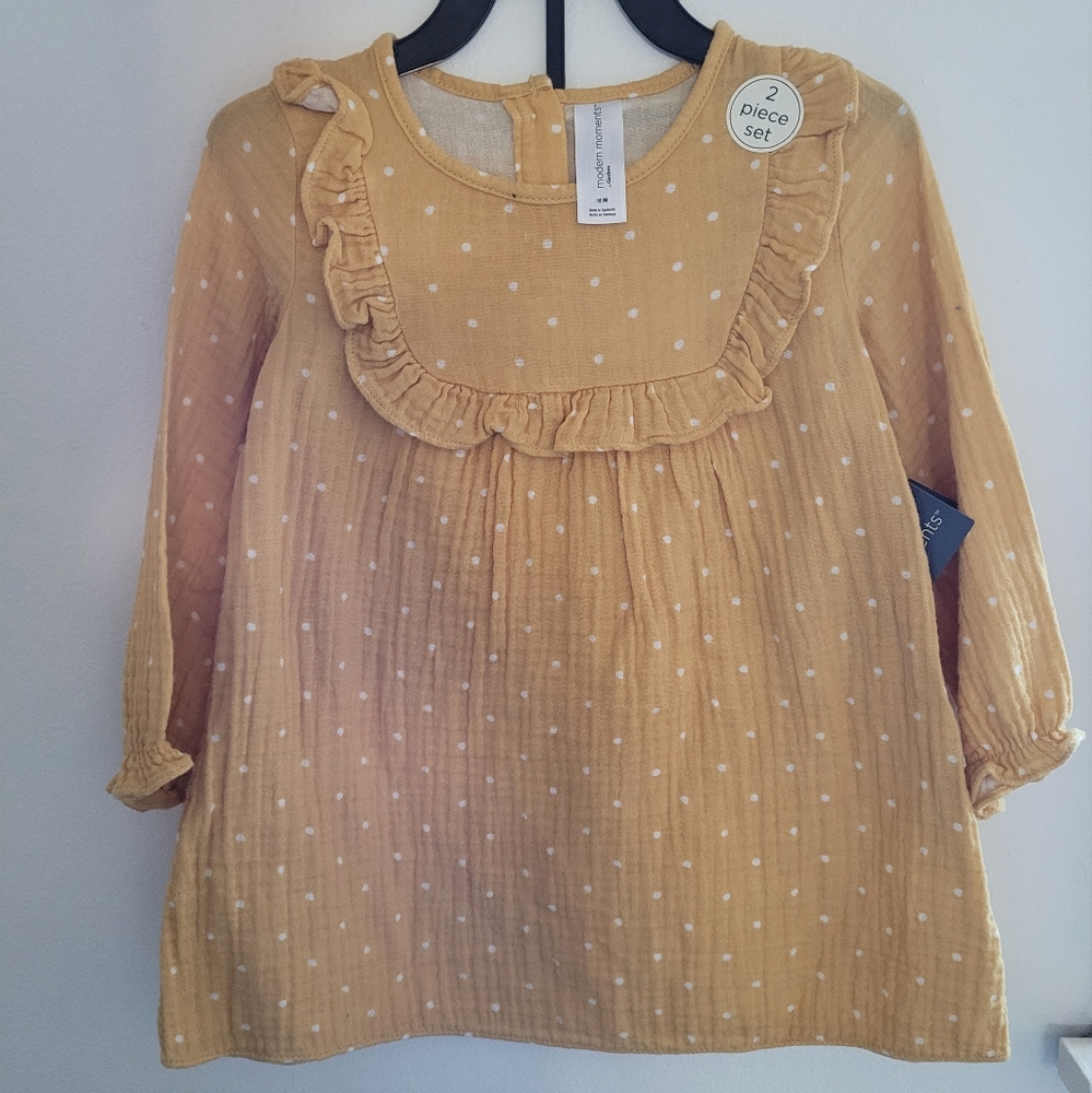 Modern Moments By Gerber Yellow 2PC Dress! BRAND-NEW